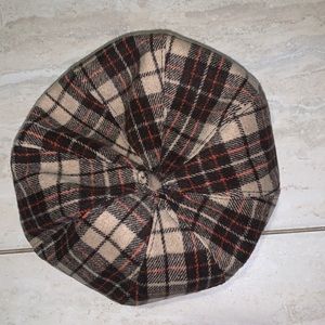 Plaid Adjustable Beret